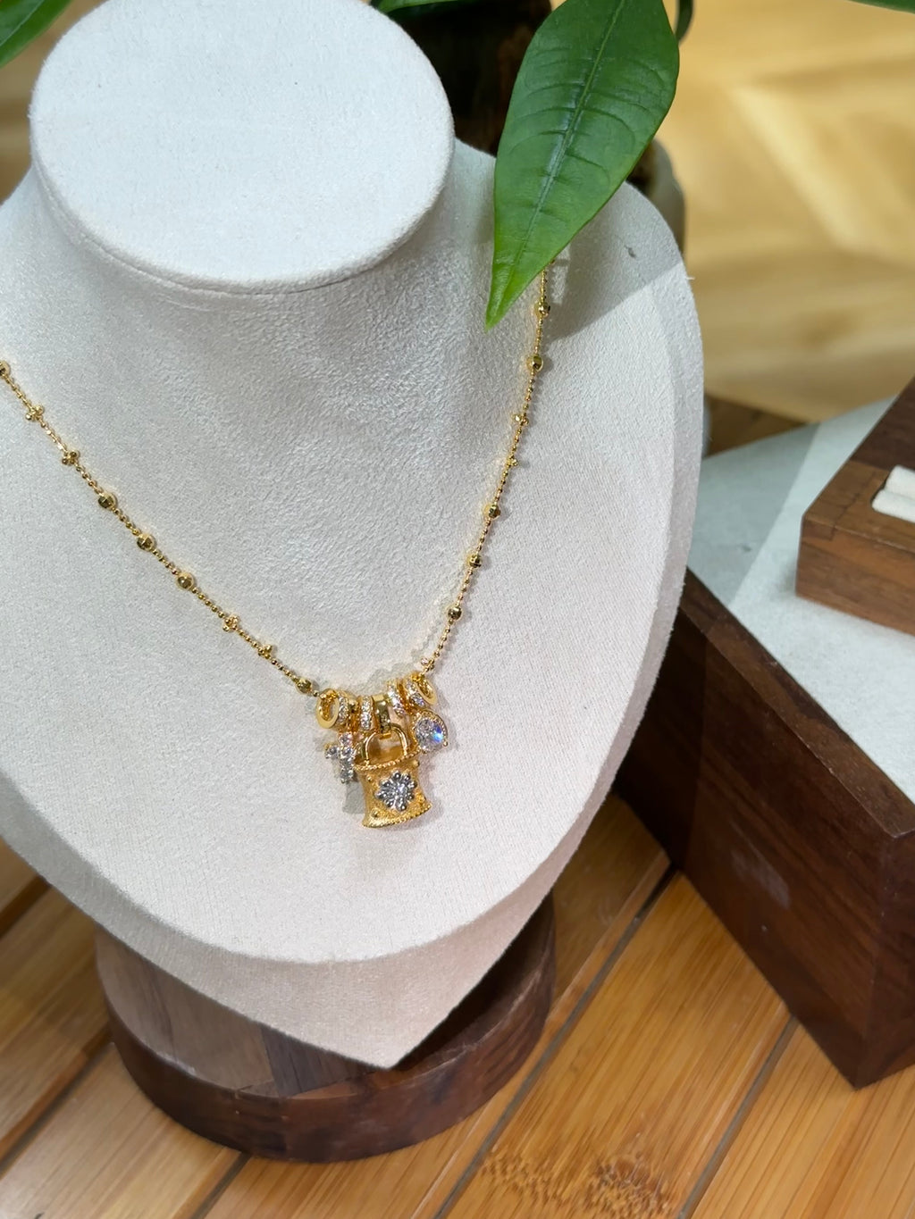Treasure Lock Charm Necklace