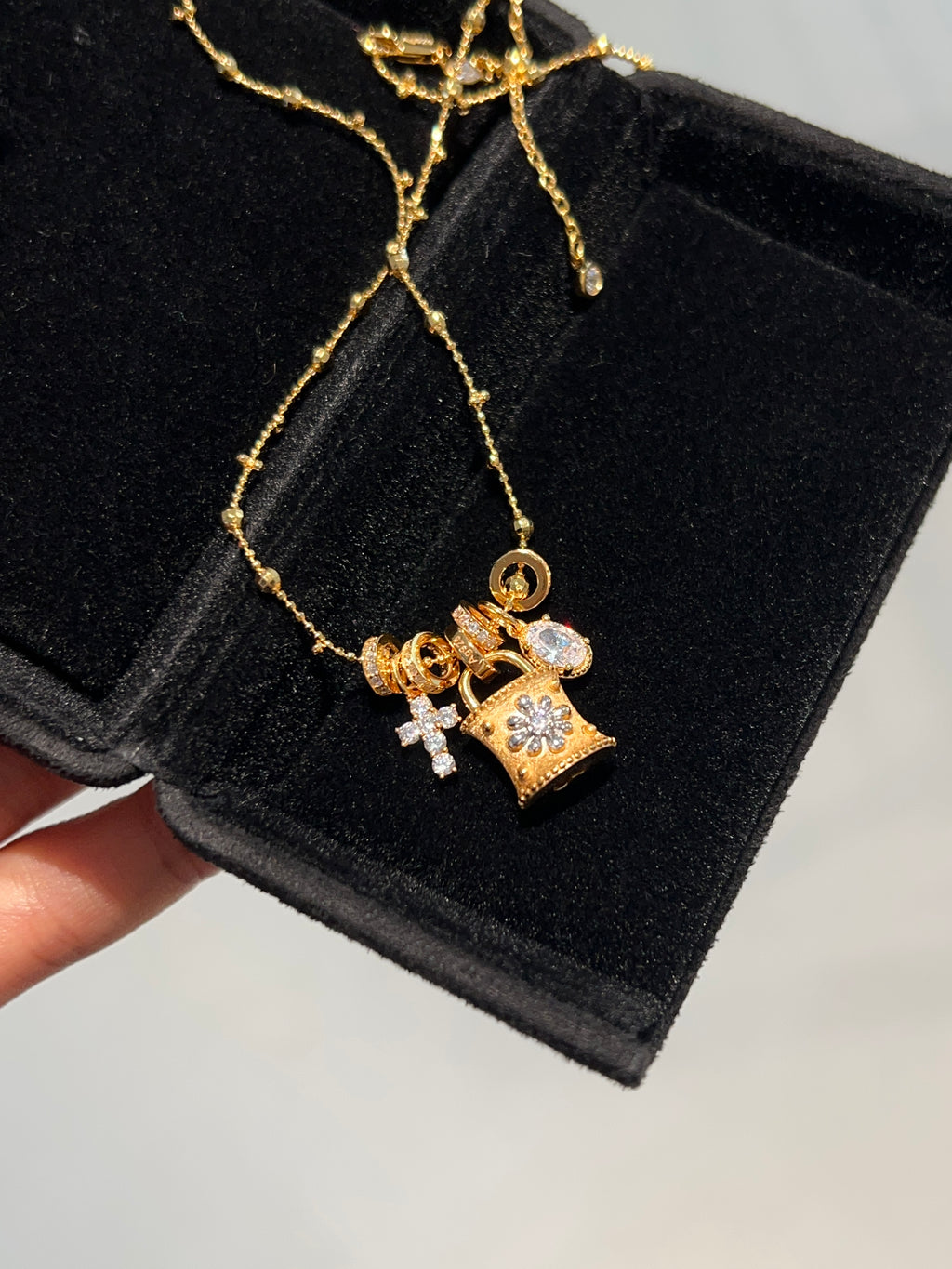 Treasure Lock Charm Necklace