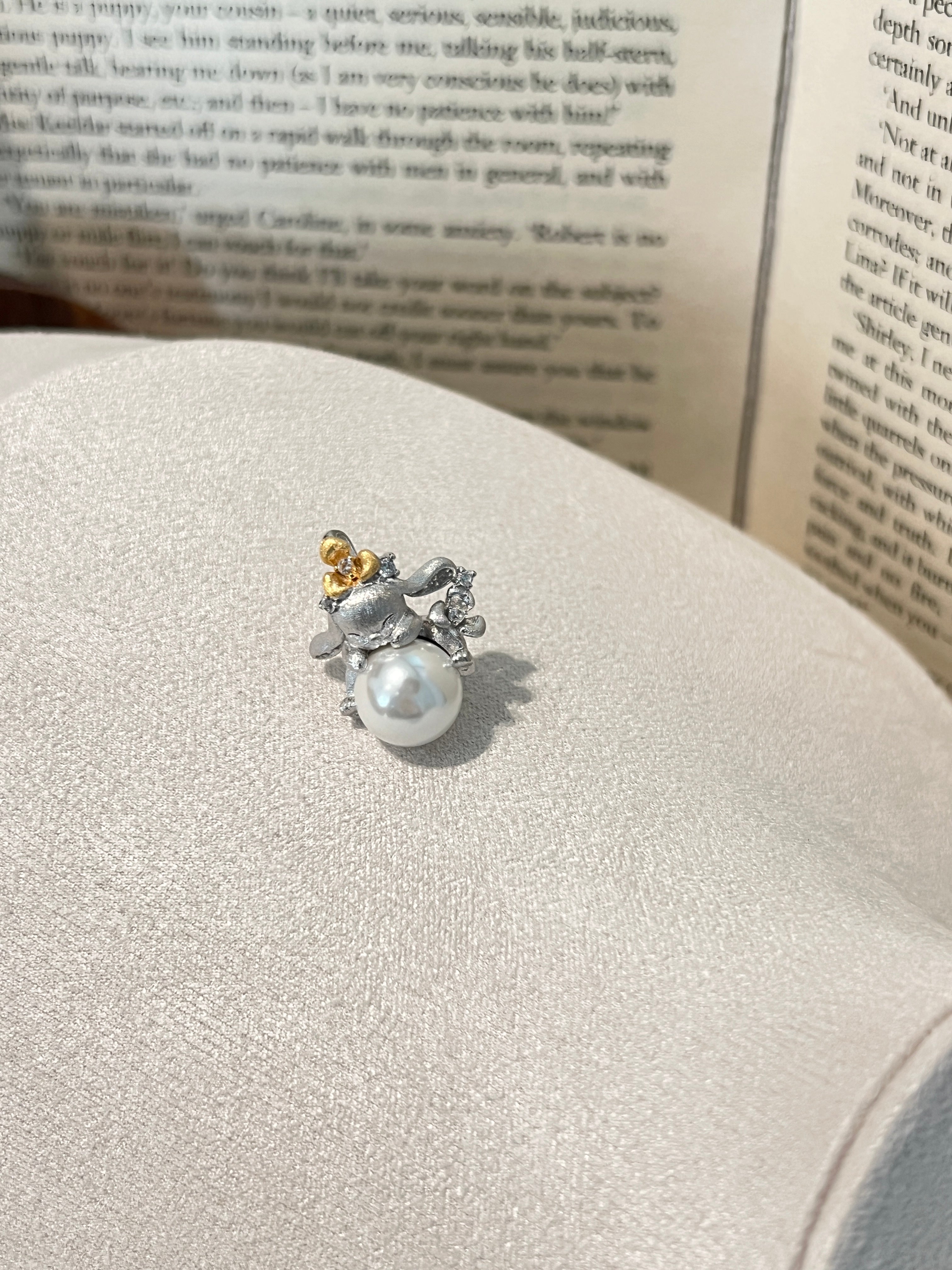 Pearl Keeper Bunny Pendant