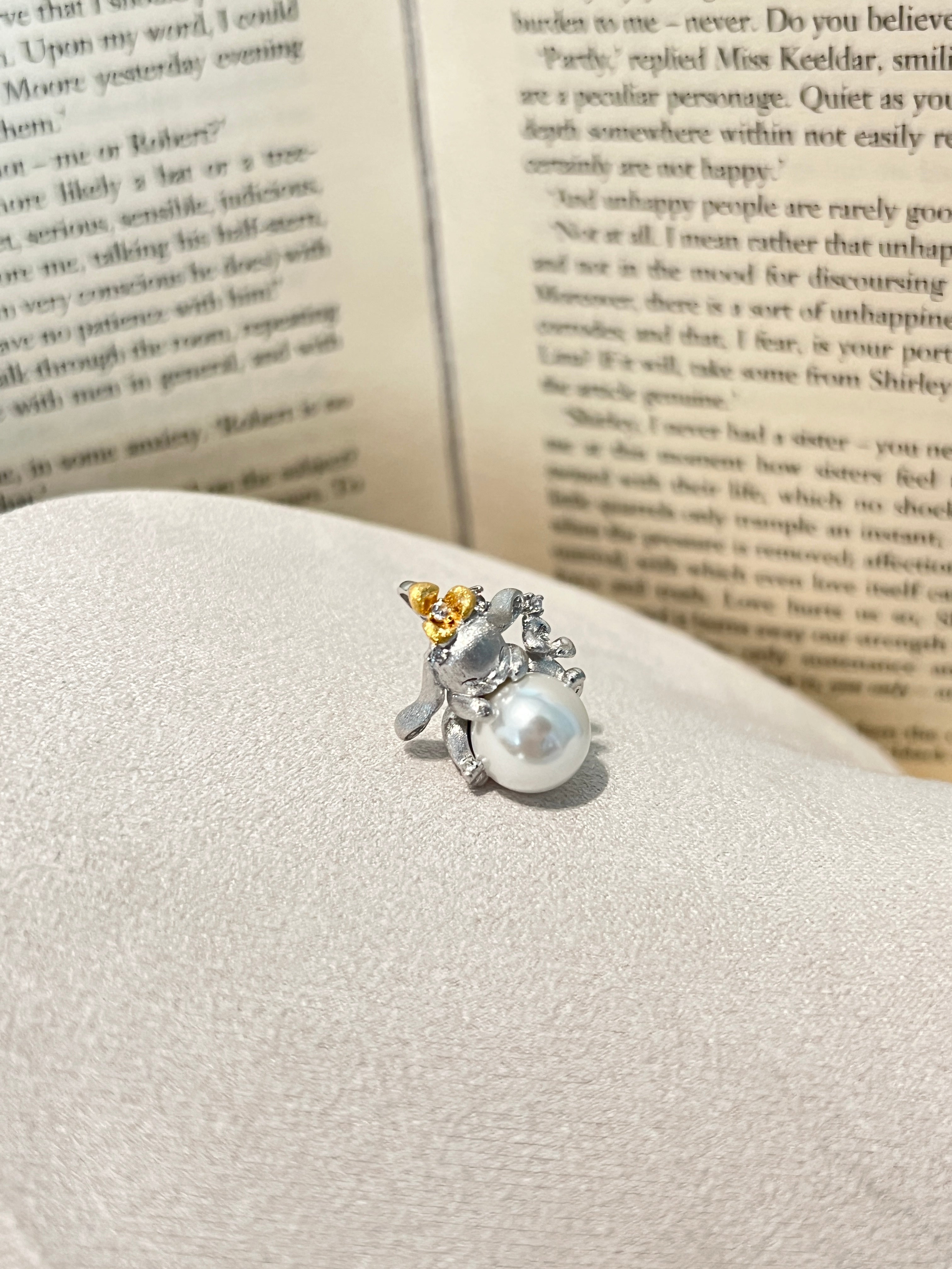 Pearl Keeper Bunny Pendant