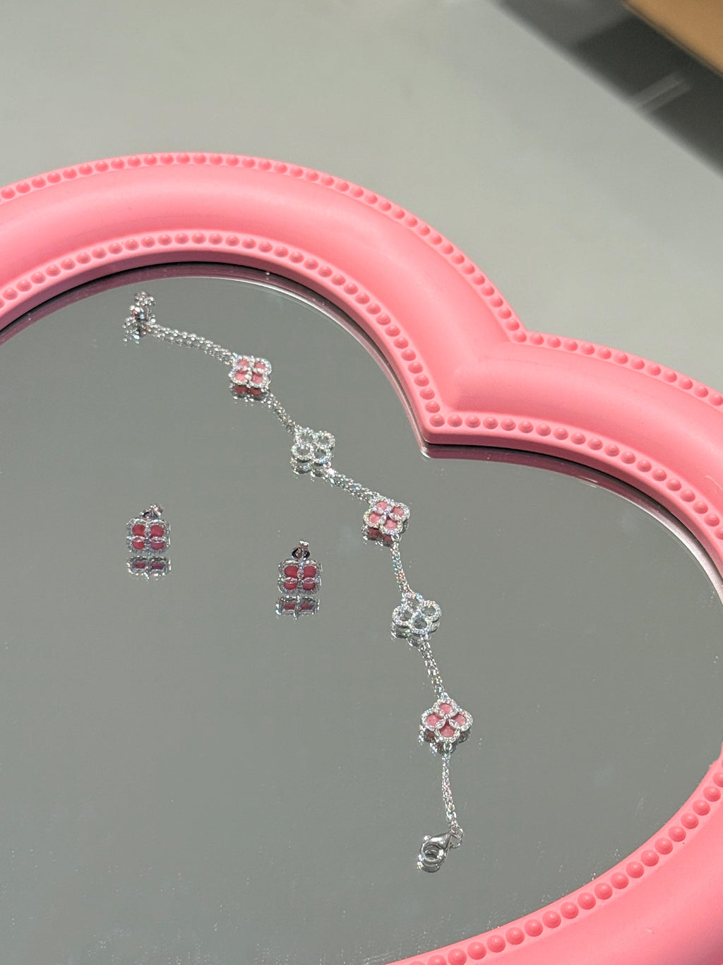 Pink Clover Bracelet