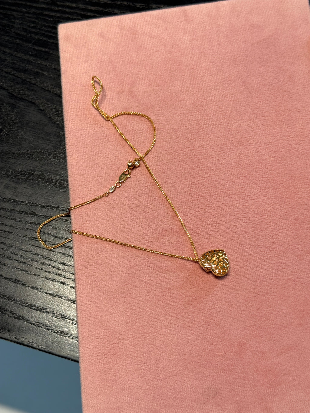 Amour Bow Heart Necklace
