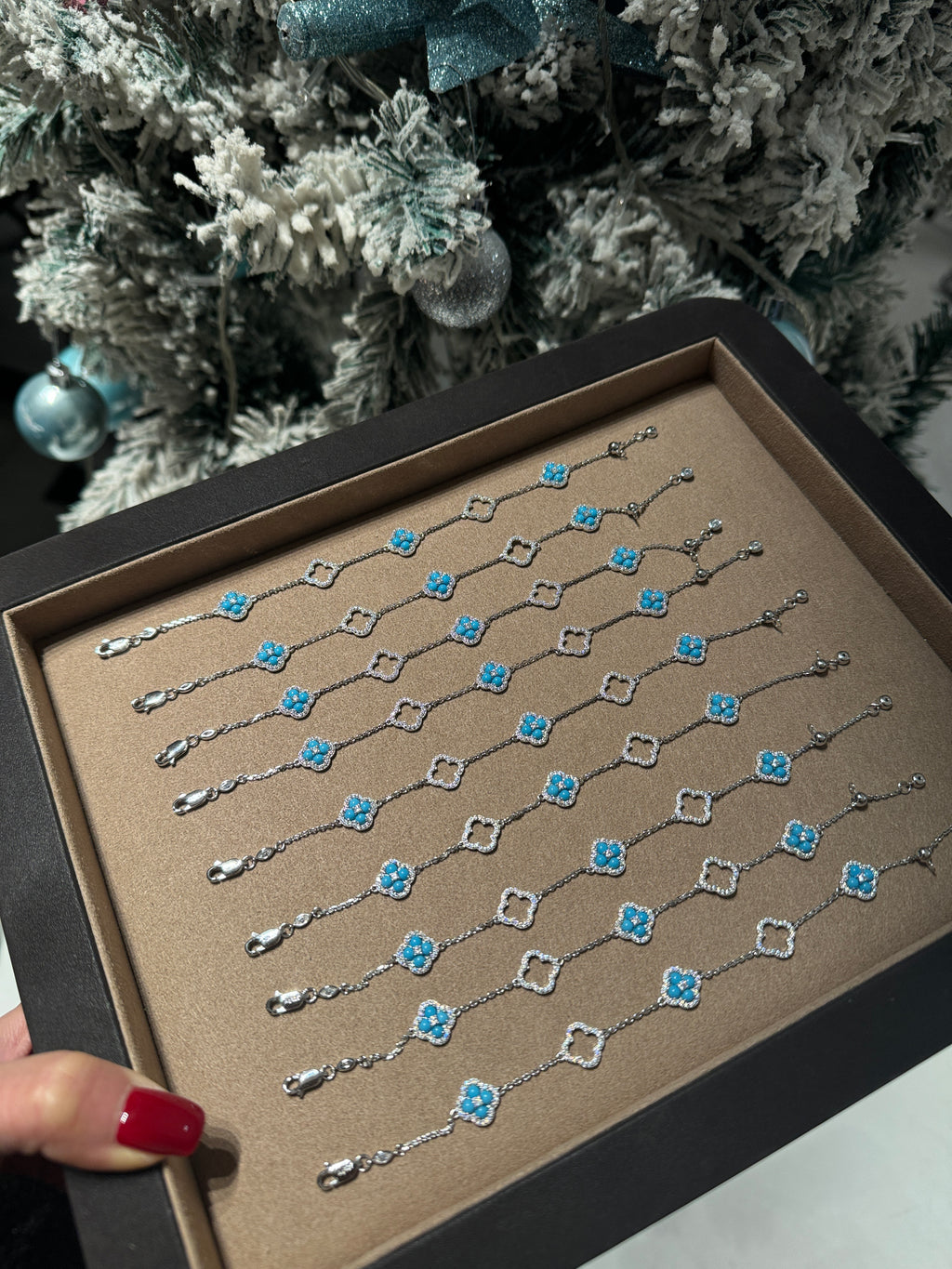 Azure Clover Bracelet