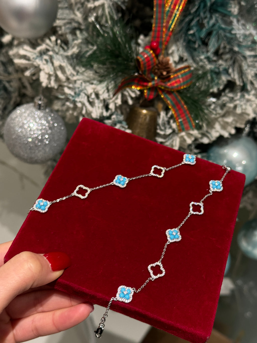 Azure Clover Bracelet