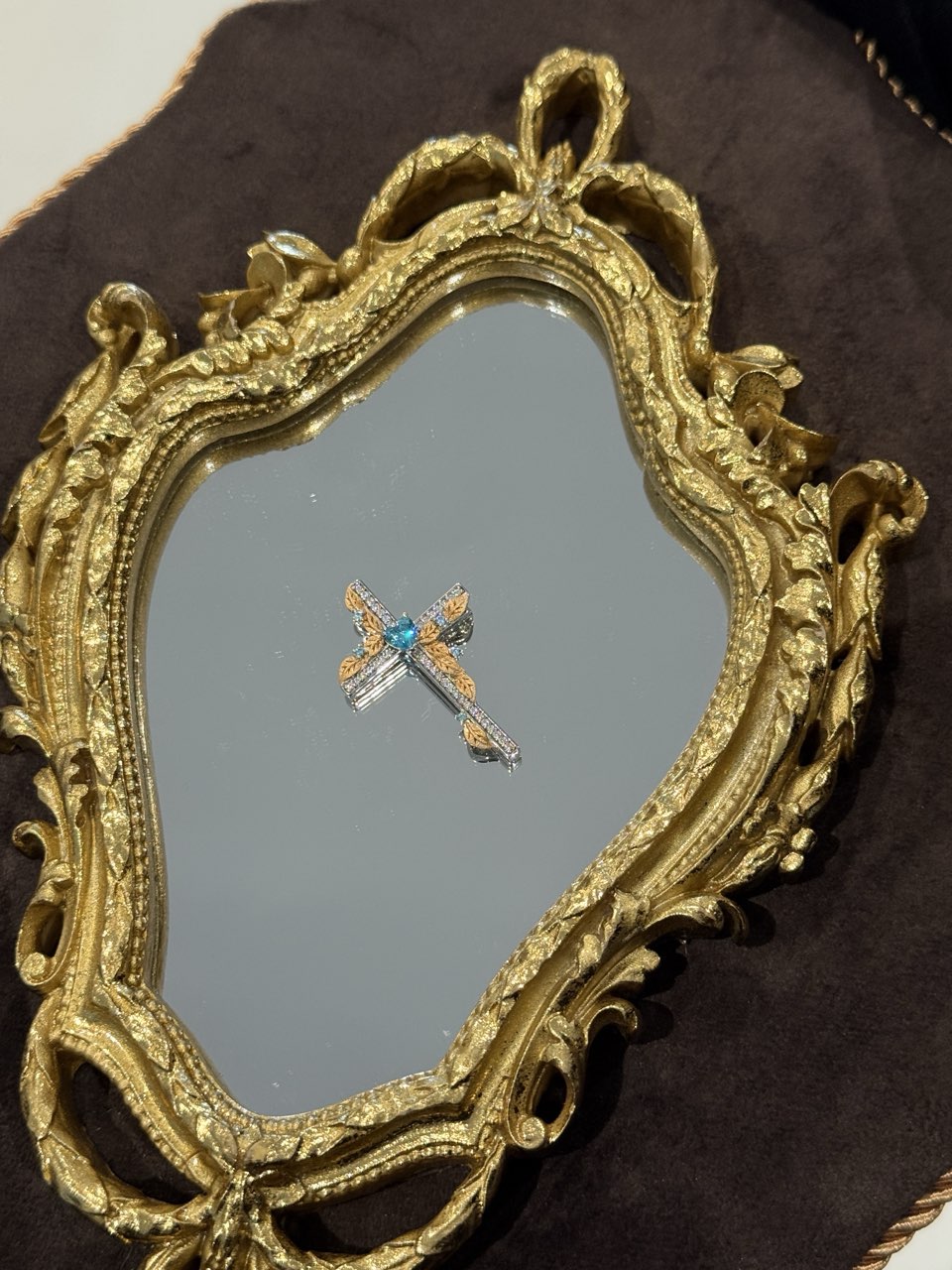 Azure Grace Cross Pendant