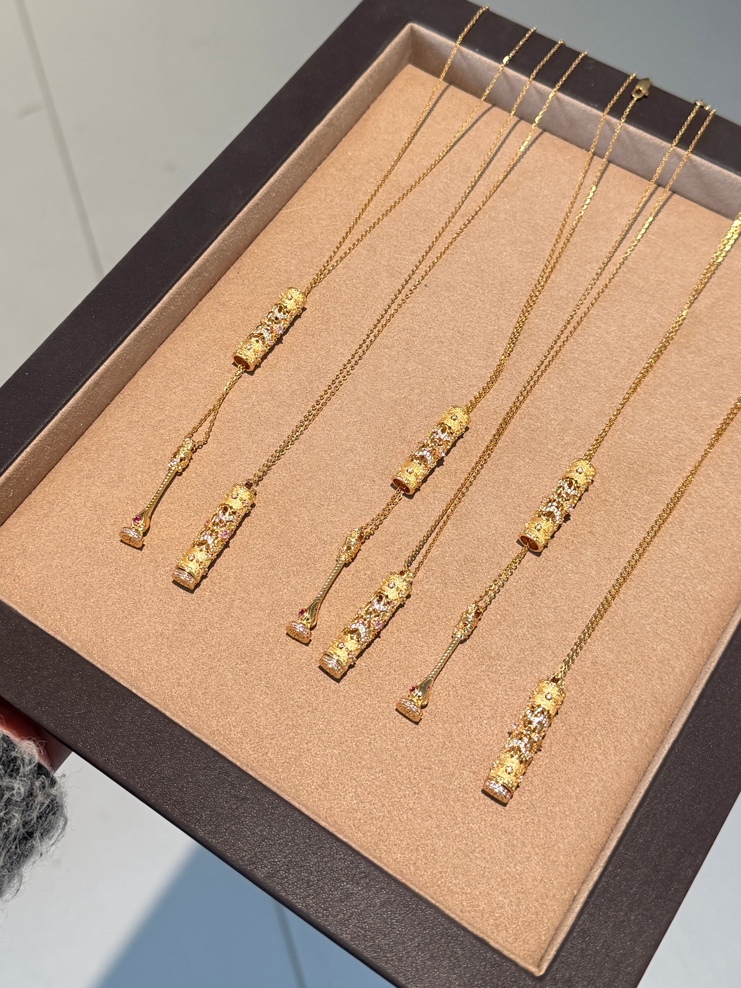 Golden Secret Vial Necklace