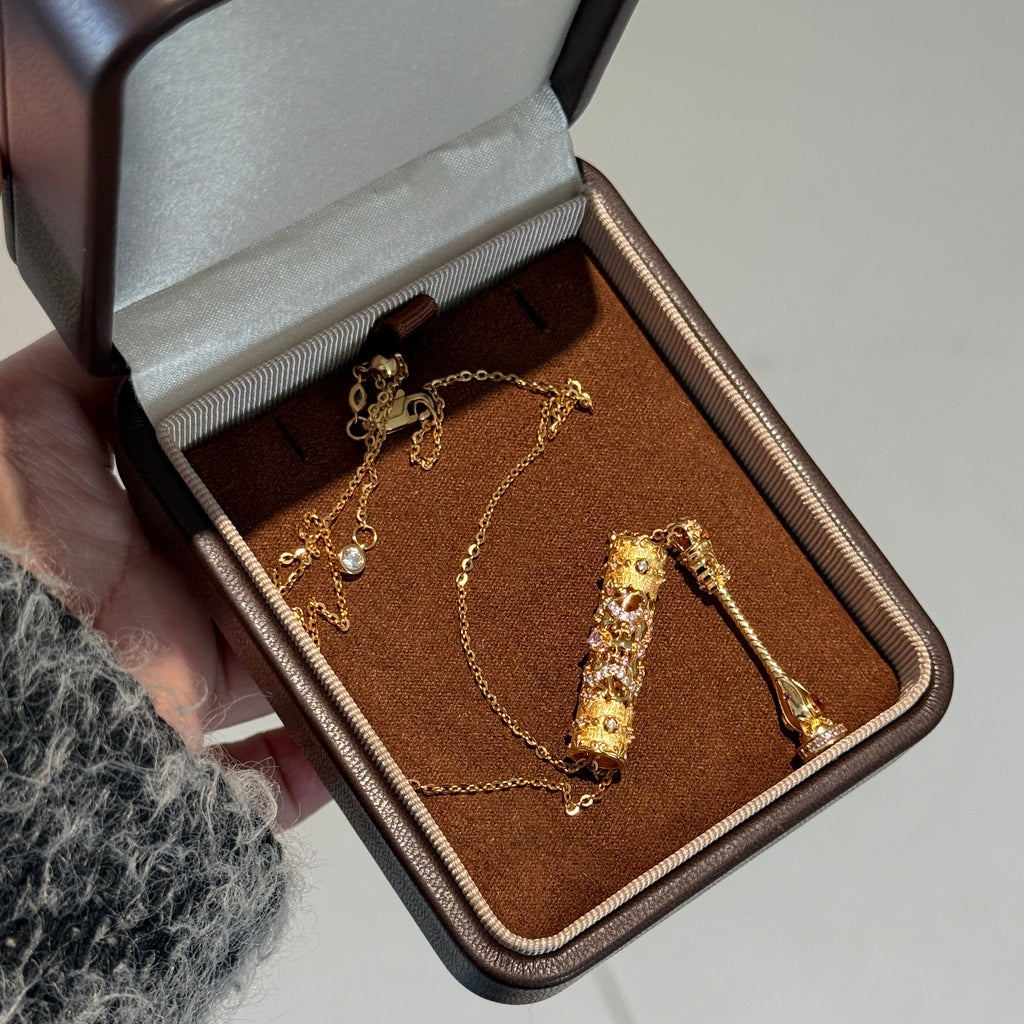 Golden Secret Vial Necklace