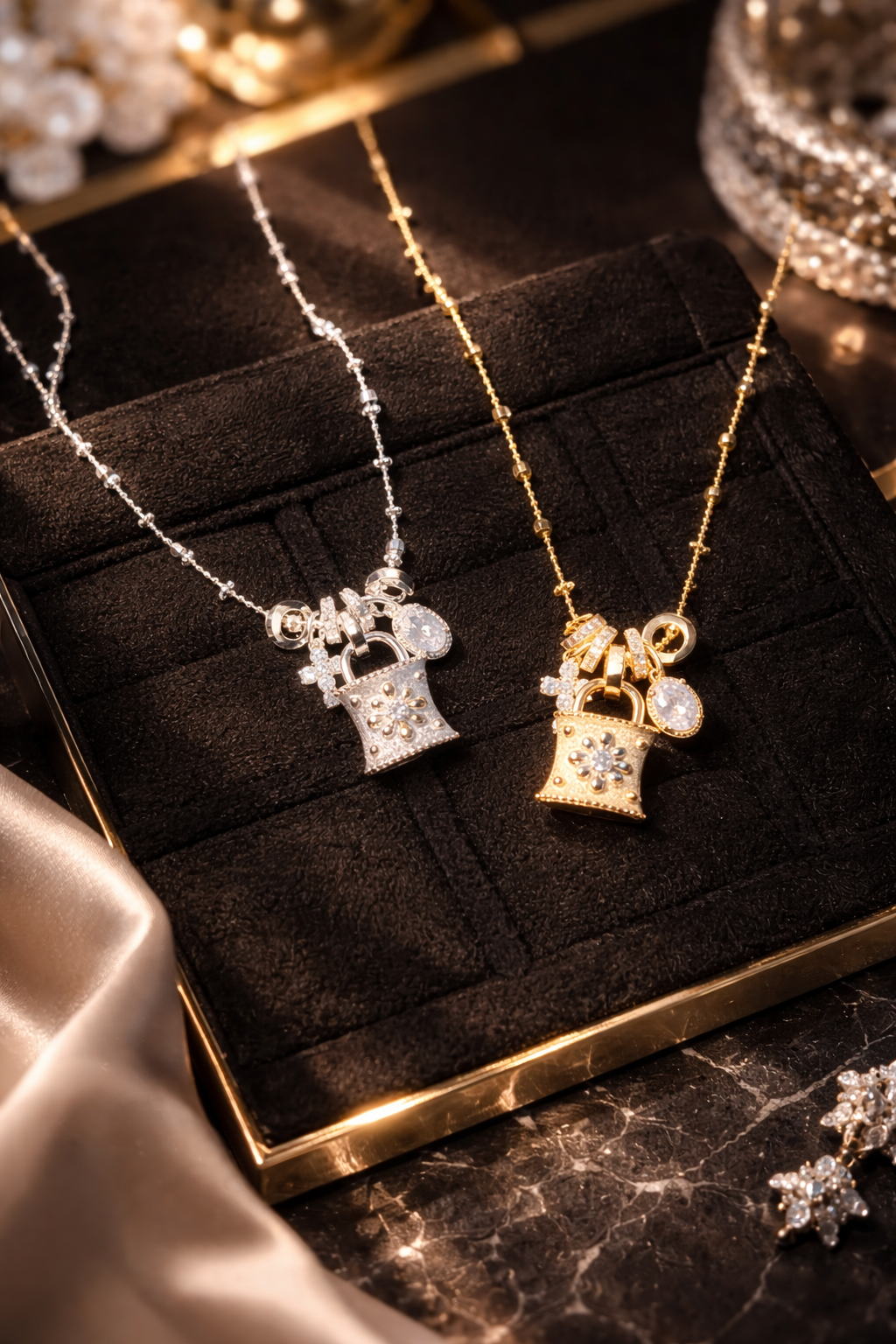 Treasure Lock Charm Necklace