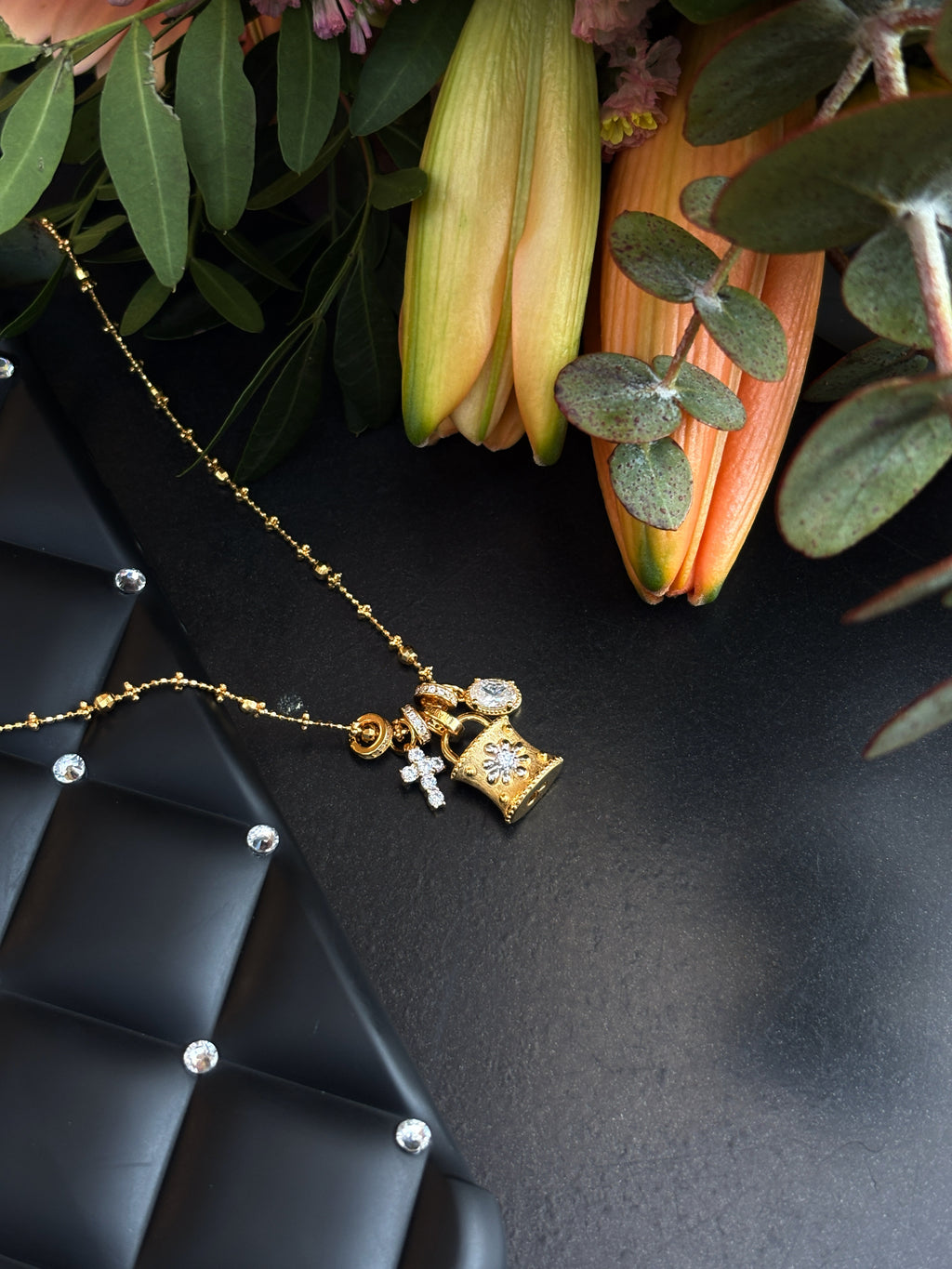 Treasure Lock Charm Necklace
