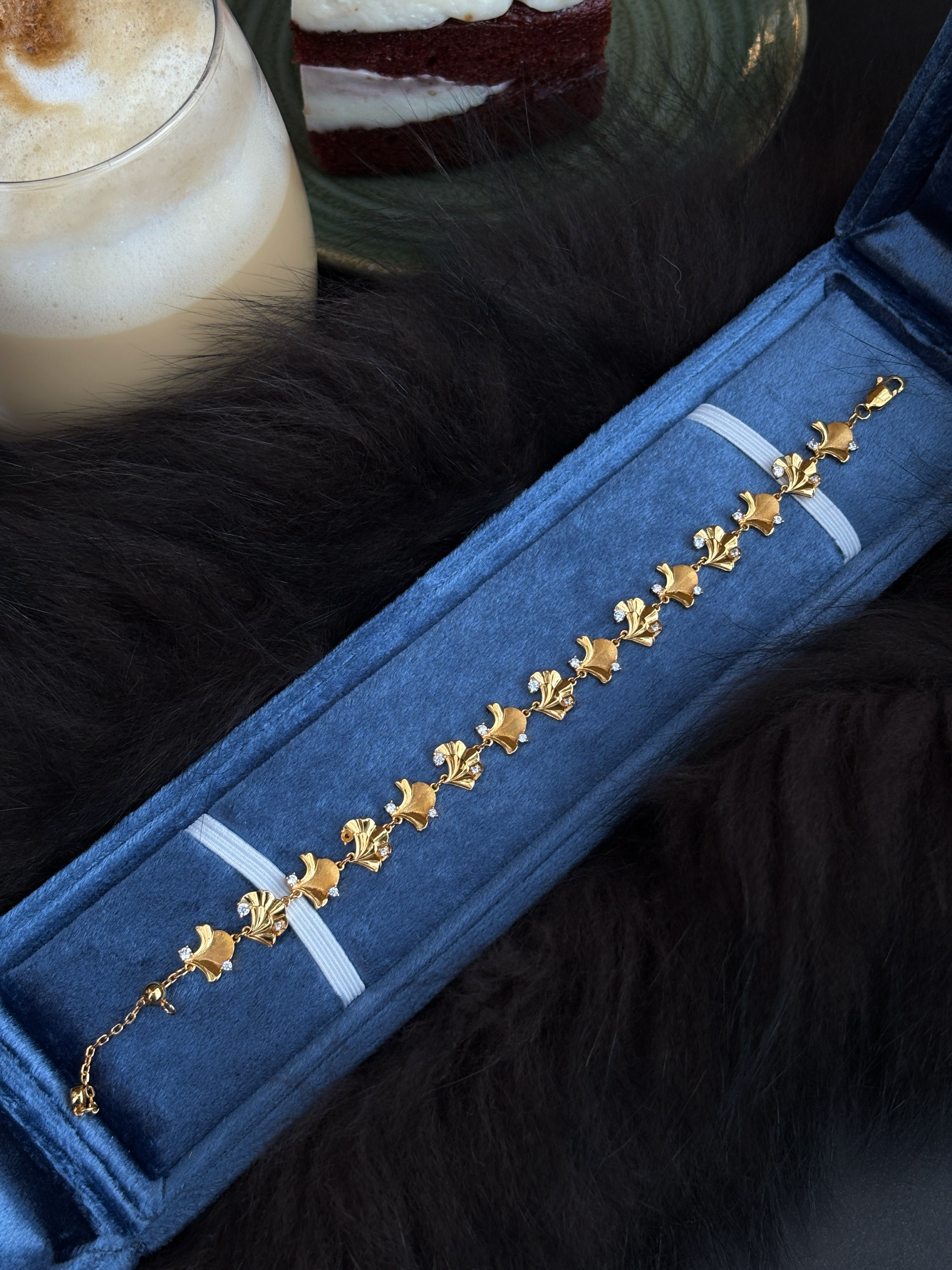 Golden Ginkgo Bracelet