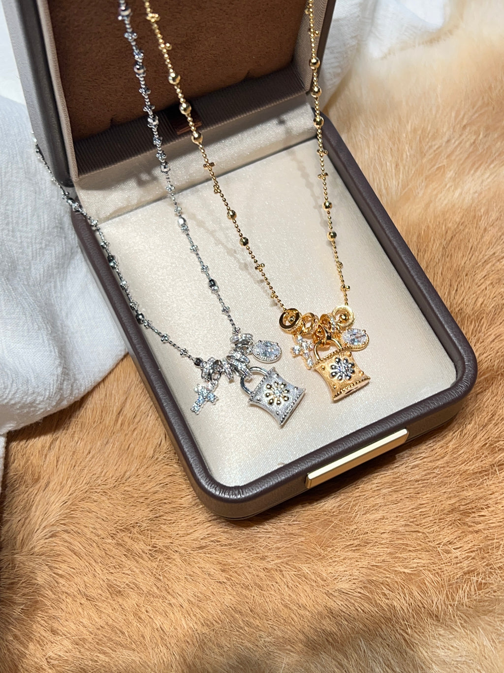 Treasure Lock Charm Necklace