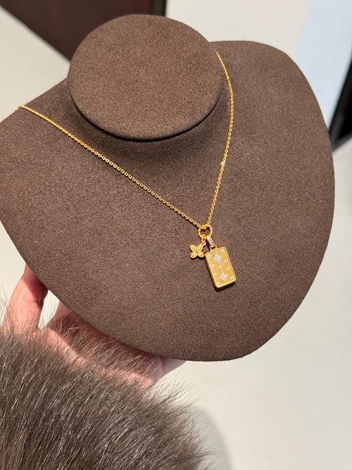 Blossom Tag Necklace