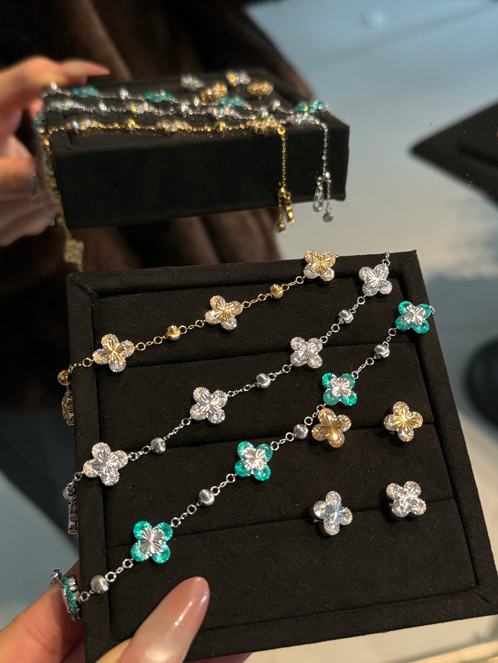 Dainty Clover Chain Bracelet